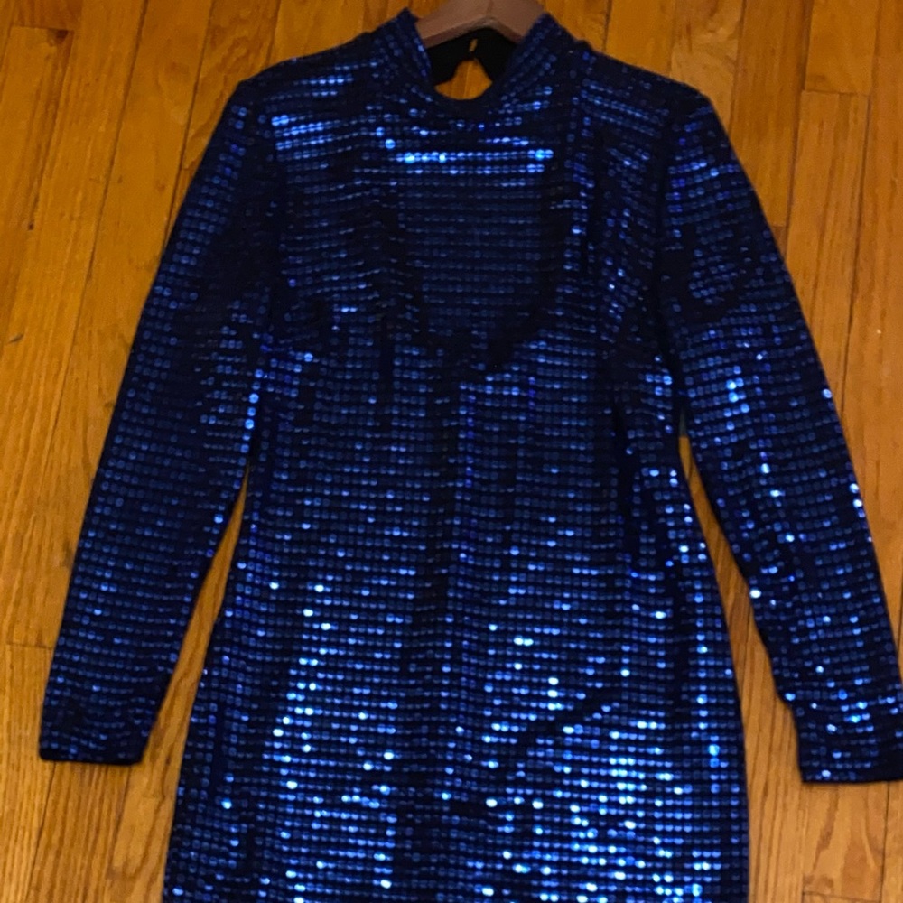 Charlotte Russe Blue Sequin Dress